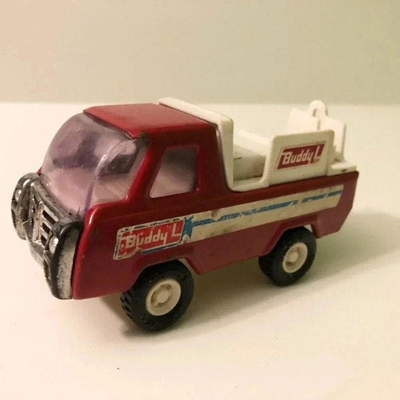 Vintage Buddy L Delivery Truck  Japan Red Truck Toy - Picture 9 of 12